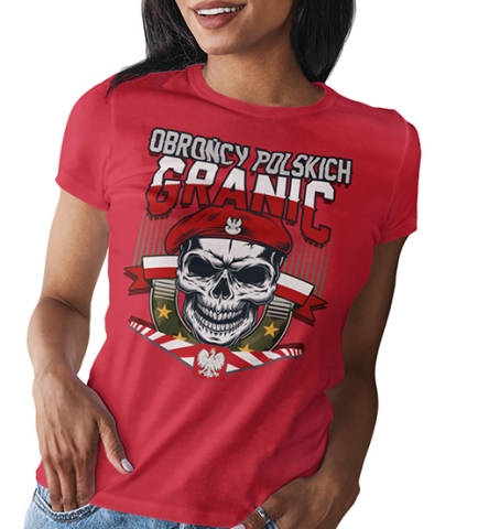 KOSZULKA DAMSKA PATRIOTYCZNI OBROŃCA POLSKICH GRANIC